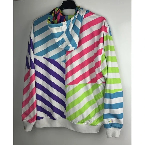 Coogi Reversible Jacket Full Zip Colorful Geometric Print Men’s Big & Tall XXL - Picture 9 of 16